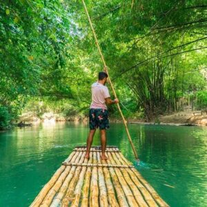 Bamboo rafting and Jet ski